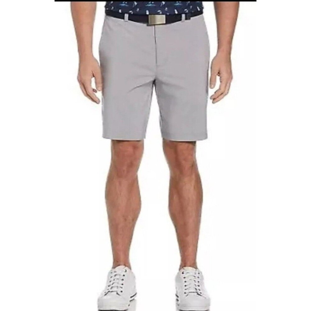 NWT Nicklaus Men's Golf Shorts Lt Grey Heathered Sz 40 Moisture Wicking Stretch